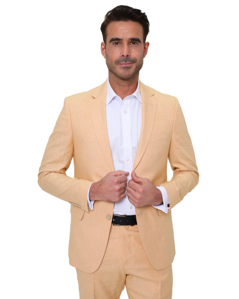 Vince Tan Linen Notched Collar offers Blazer Size 4