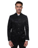 Black 2 Piece Mandarin Men's Suit