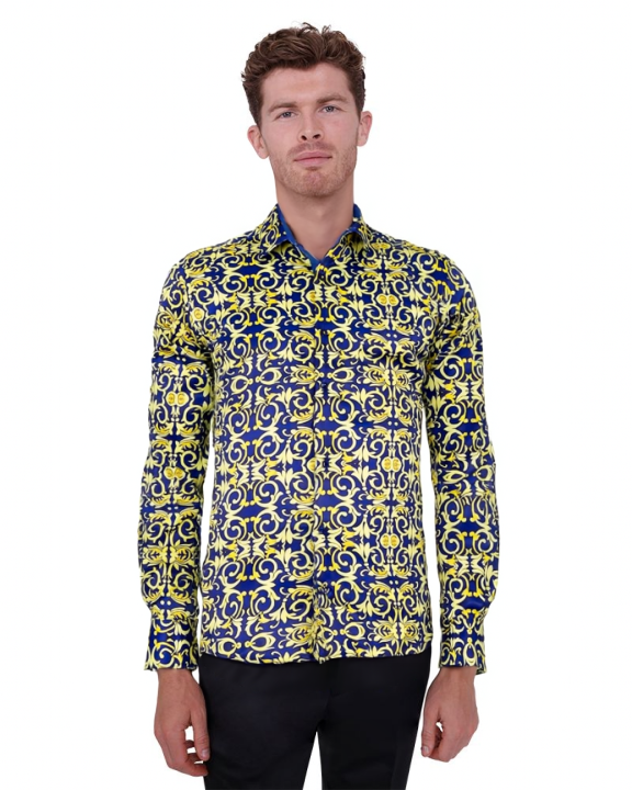 Blue & Gold Baroque Shirt