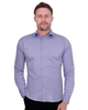 Lilac Casual Twill Double Cuff Long Sleeve Shirt