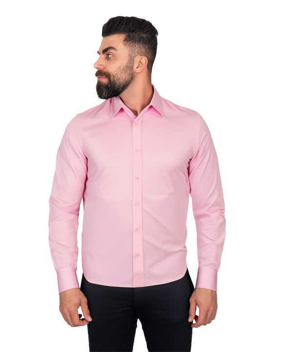 Pink Classic Single Cuff Men's Shirt