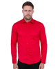 Red Classic Single Cuff Men's Shirt