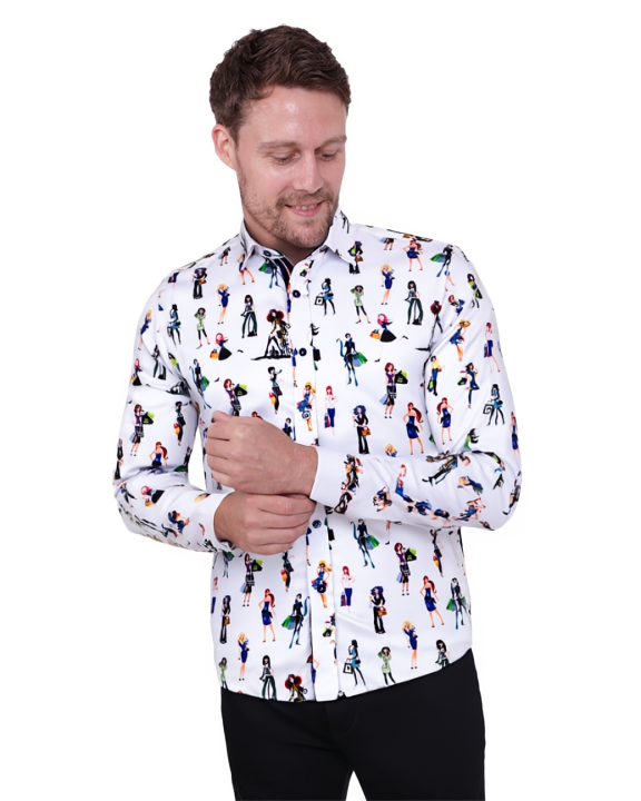 Cartoon Doll Print Shirt