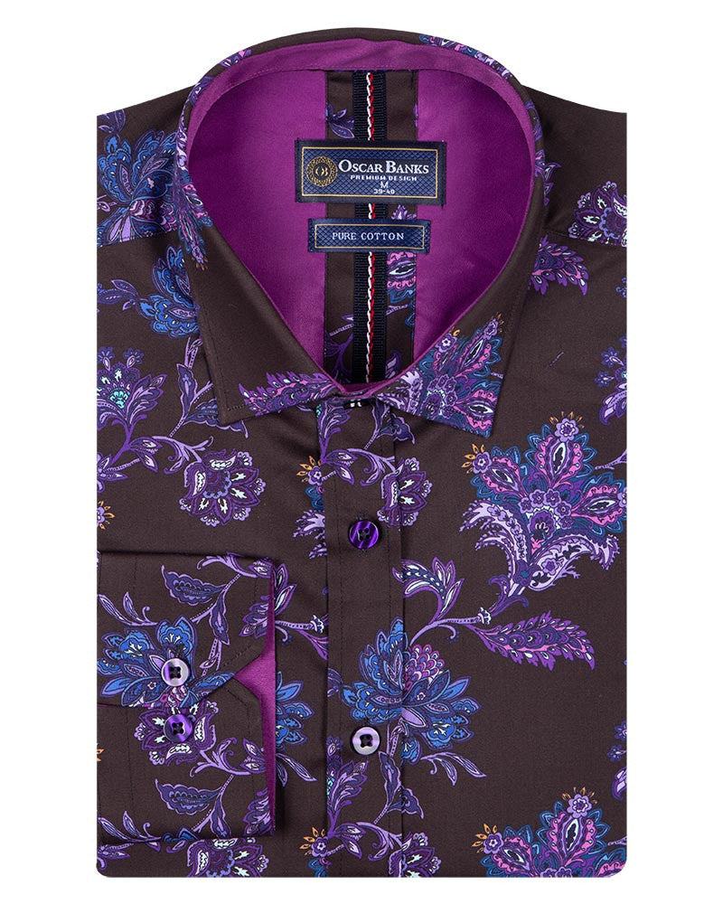 Paisley Floral Print Pure Cotton Shirt