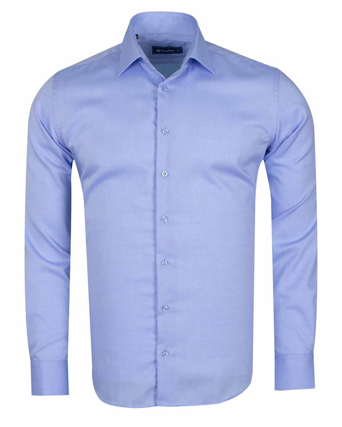 Blue Non Iron Plain Shirt