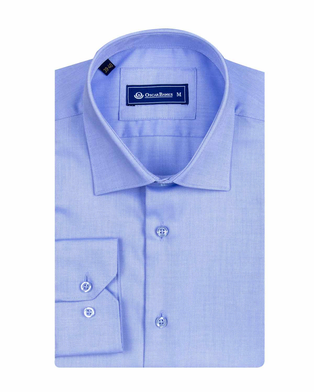 Blue Non Iron Plain Shirt