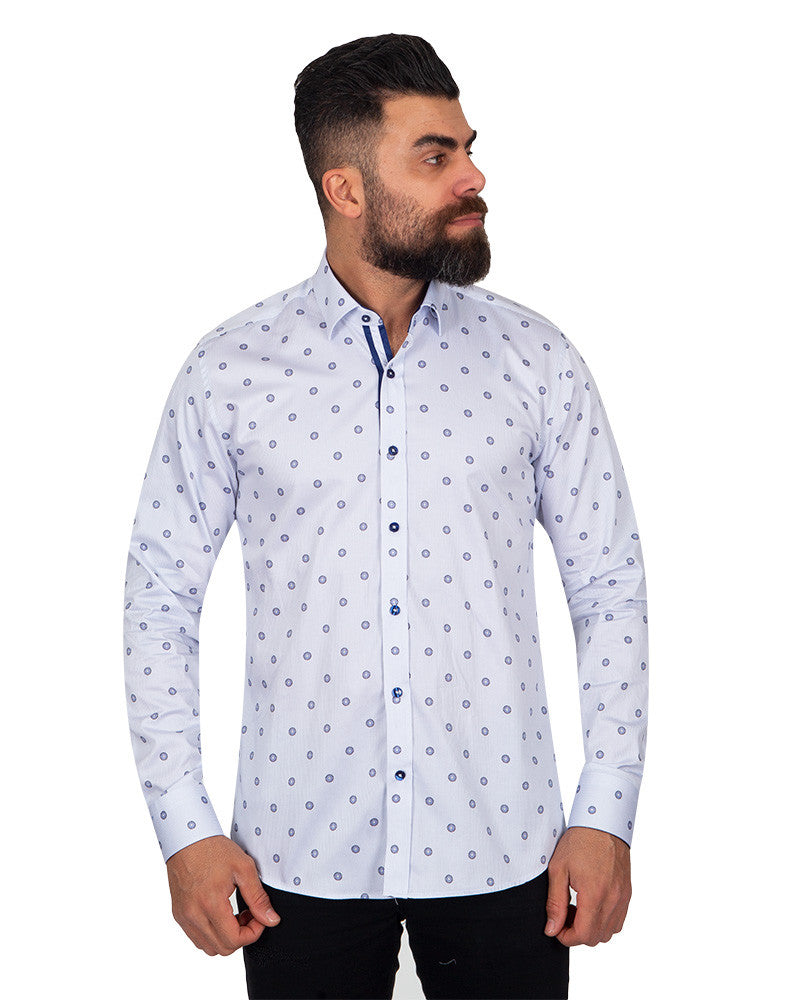 Circle Printed Pure Cotton Shirt