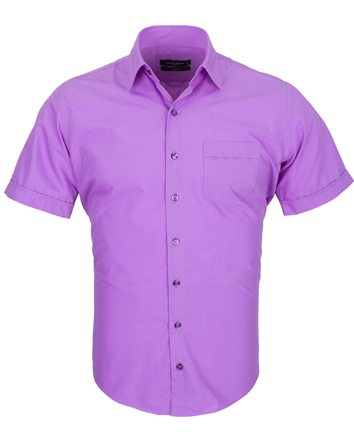 Lilac Plain Short Sleeve Shirt