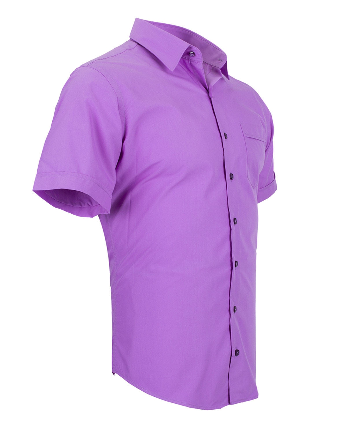 Lilac Plain Short Sleeve Shirt