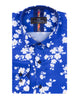 Royal Blue Floral Print Men's Shirt