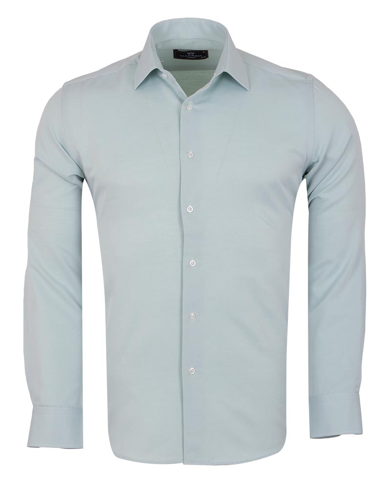 Green Classic Twill Single Cuff Shirt