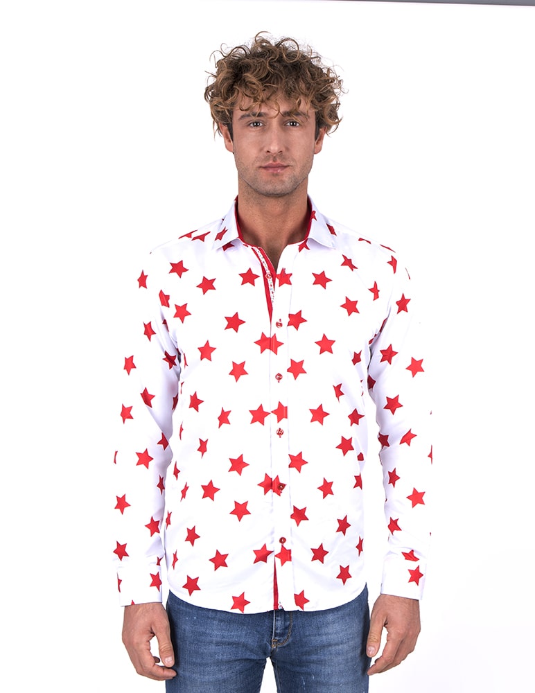 Mens shirt hotsell with stars